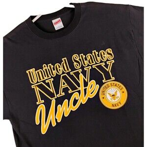 Vintage United States Navy Uncle T-Shirt Mens Size Large